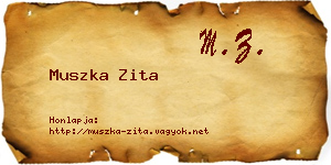 Muszka Zita névjegykártya